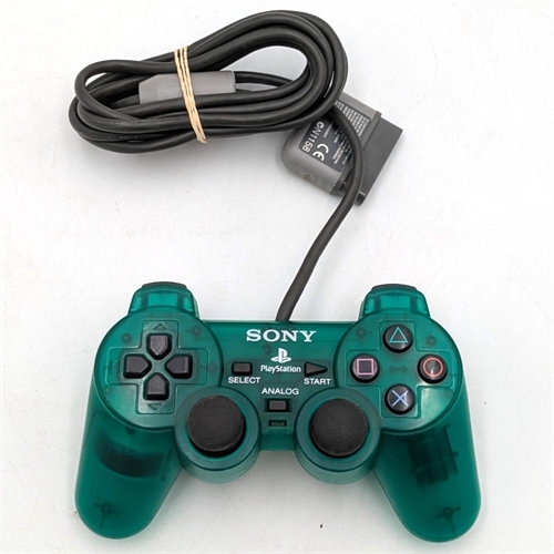 Original DualShock Controller - Emerald - Playstation 1 Tilbehør (B Grade) (Genbrug)
